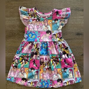Kpop Comic Print Dress